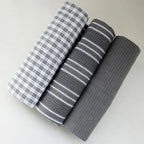 100% Cotton Ultra-Absorbent Fast-Drying Kitchen Towels (Set of 3)