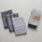100% Cotton Ultra-Absorbent Fast-Drying Kitchen Towels (Set of 3)
