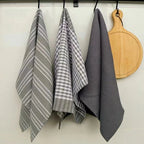 100% Cotton Ultra-Absorbent Fast-Drying Kitchen Towels (Set of 3)
