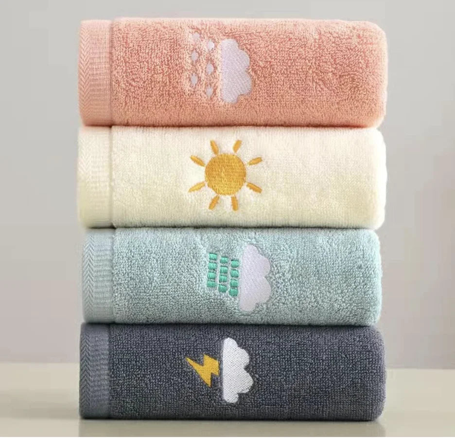 100% Ring-Spun Cotton Quick-Drying Towel Set (Set of 4)