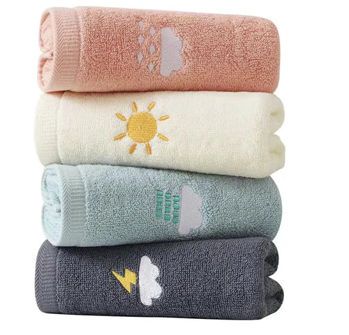 100% Ring-Spun Cotton Quick-Drying Towel Set (Set of 4)
