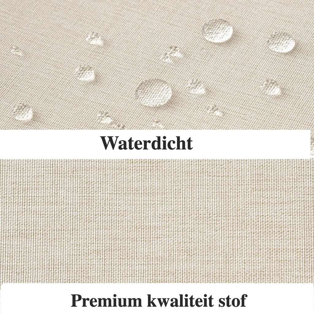 100% Waterproof Linen-Look Shower Curtain (With Rust-Resistant Hooks)
