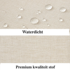 100% Waterproof Linen-Look Shower Curtain (With Rust-Resistant Hooks)