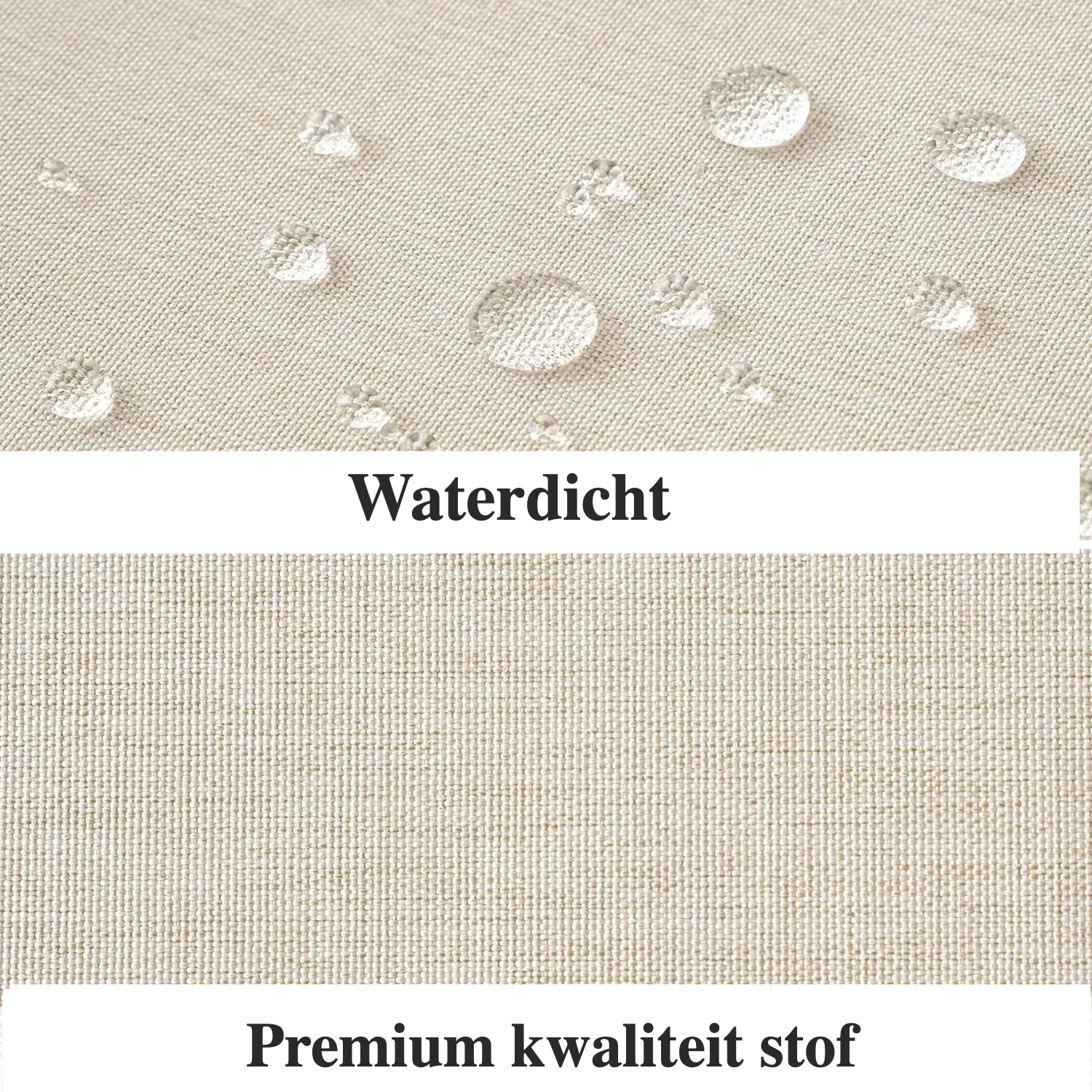 100% Waterproof Linen-Look Shower Curtain (With Rust-Resistant Hooks)