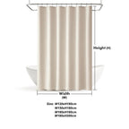 100% Waterproof Linen-Look Shower Curtain (With Rust-Resistant Hooks)