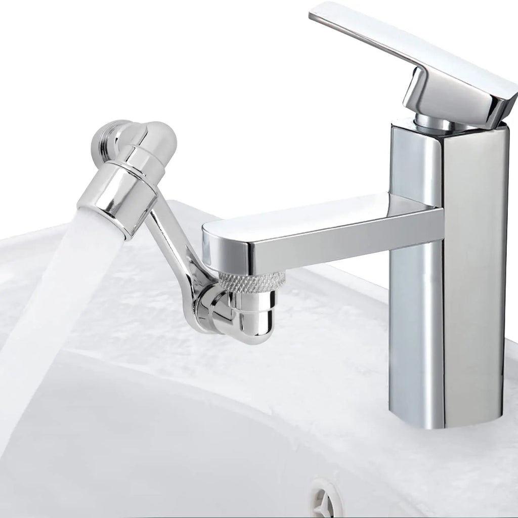 1080° Rotating Dual-Spray Faucet Extender (Tool-Free Install)