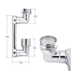 1080° Rotating Dual-Spray Faucet Extender (Tool-Free Install)