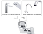 1080° Rotating Dual-Spray Faucet Extender (Tool-Free Install)