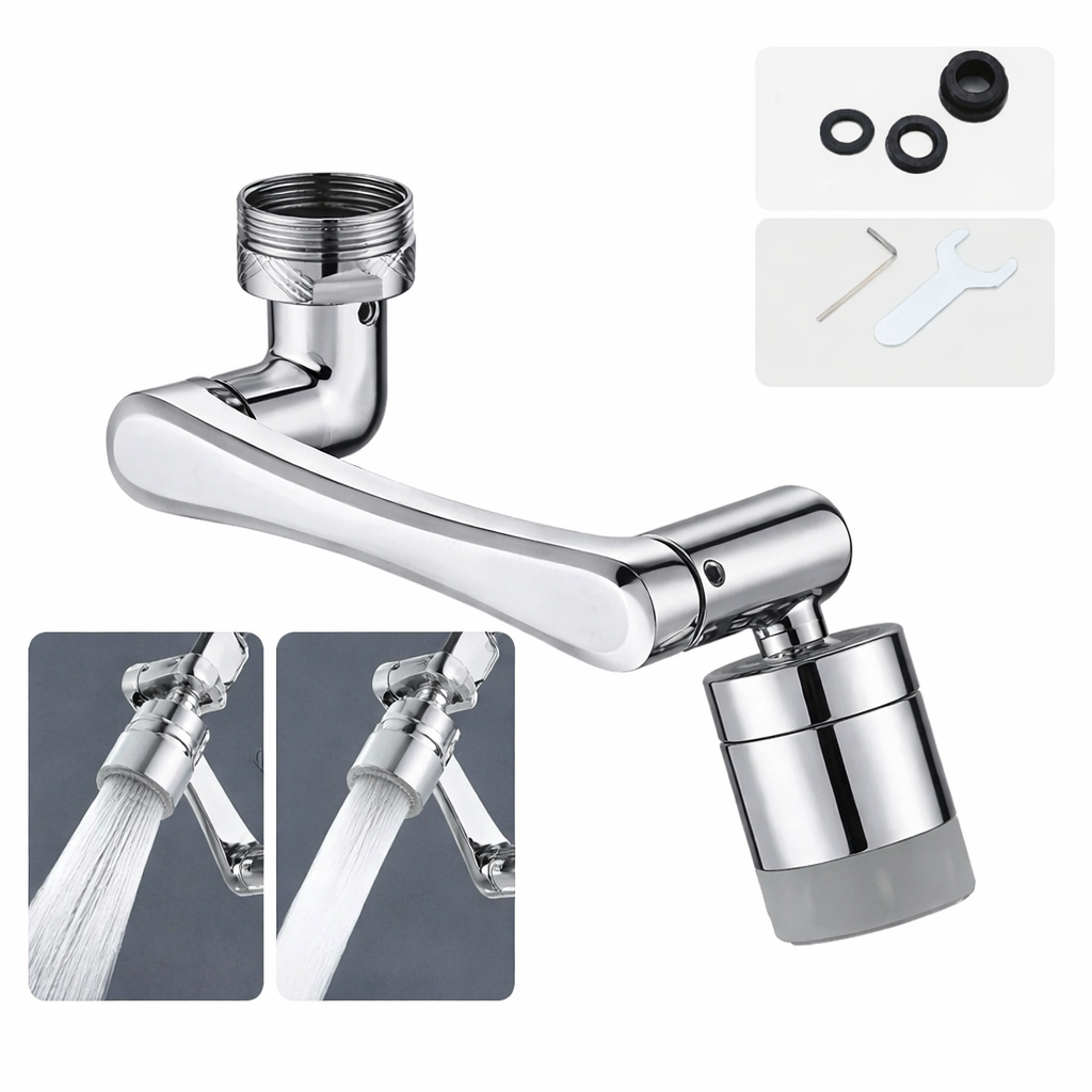 1080° Swivel & Water-Saving Faucet Extender (Tool-Free Install)