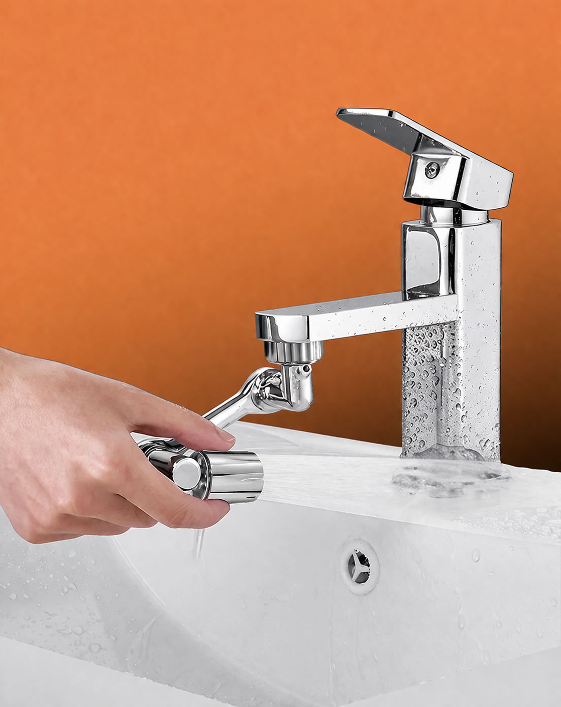 1080° Swivel & Water-Saving Faucet Extender (Tool-Free Install)