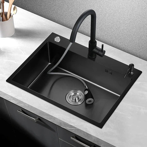 20-Gauge Sound-Dampened Brushed Stainless Steel Single-Bowl Sink