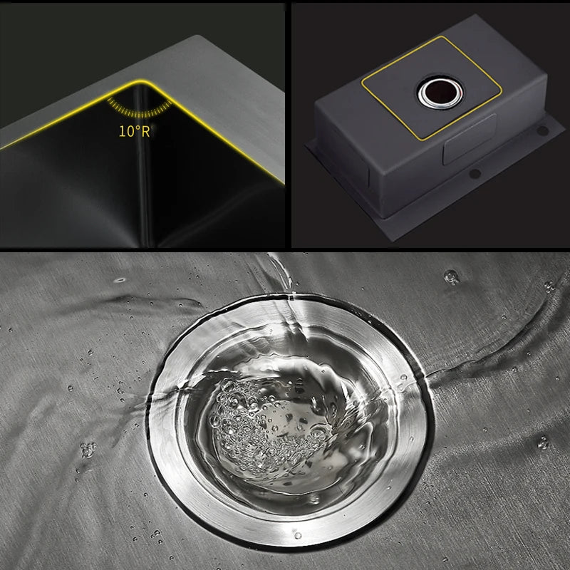 20-Gauge Sound-Dampened Brushed Stainless Steel Single-Bowl Sink