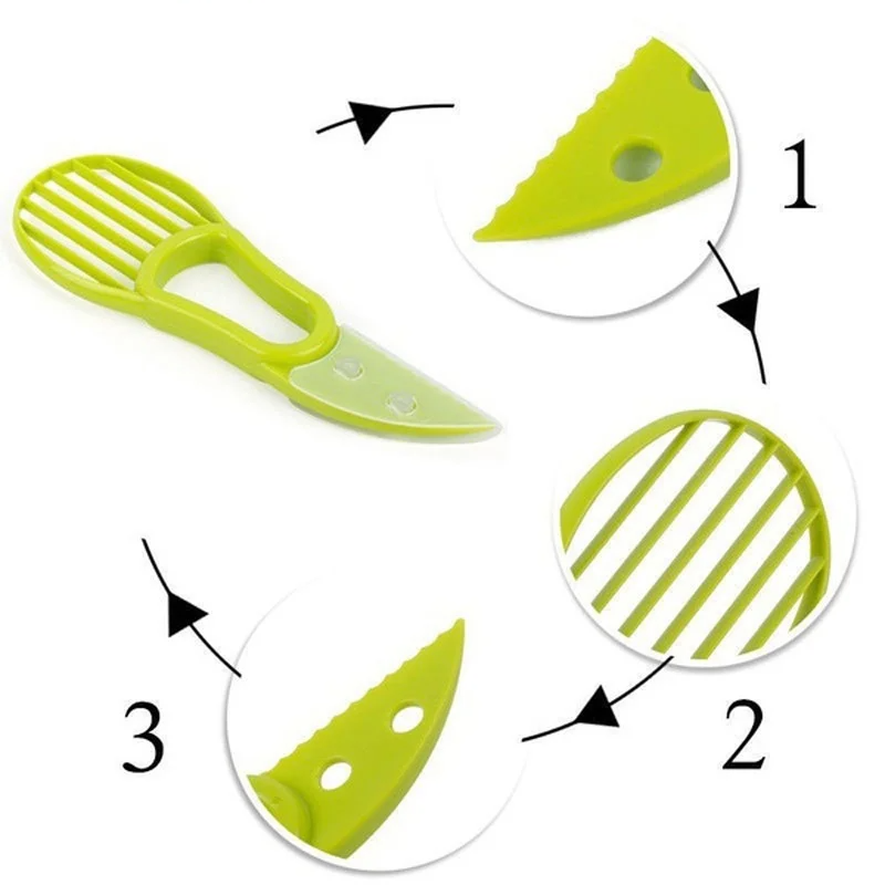 3-In-1 BPA-Free Ergonomic Avocado Slicer