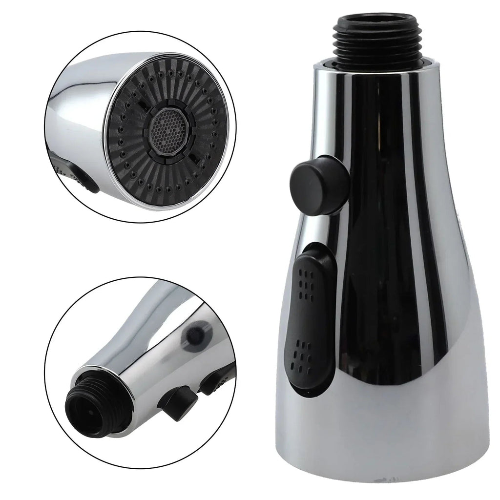 3-Mode Rust-Proof Brushed ABS Faucet Spray Head (Universal Connector)