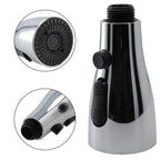 3-Mode Rust-Proof Brushed ABS Faucet Spray Head (Universal Connector)