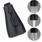 3-Mode Rust-Proof Brushed ABS Faucet Spray Head (Universal Connector)