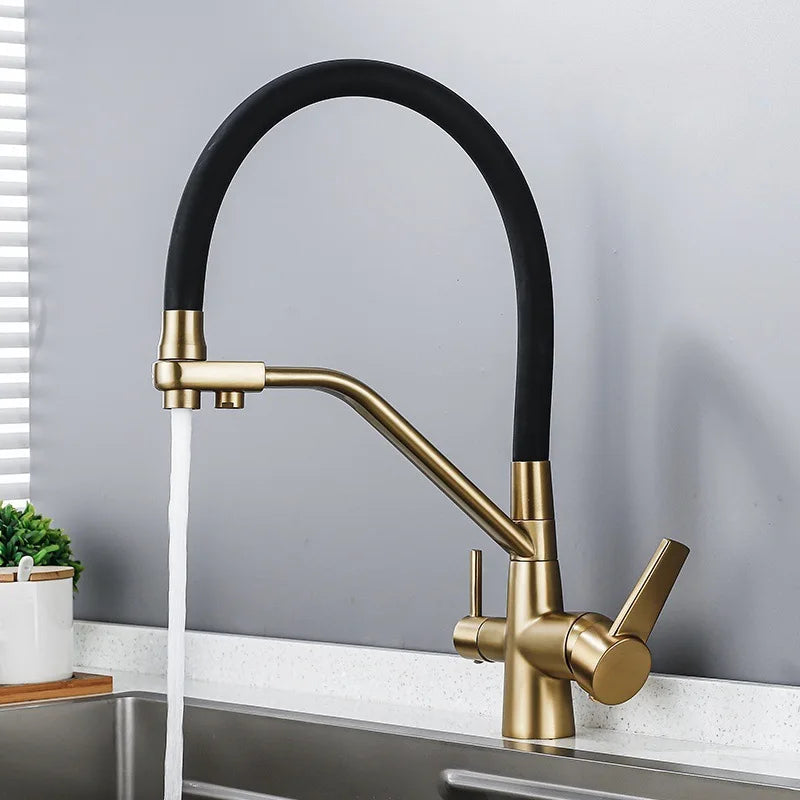 3-Way Integrated Filter 360° Swivel Kitchen Faucet