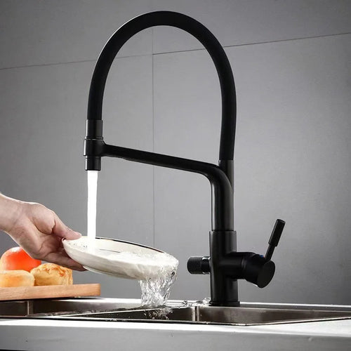 3-Way Integrated Filter 360° Swivel Kitchen Faucet
