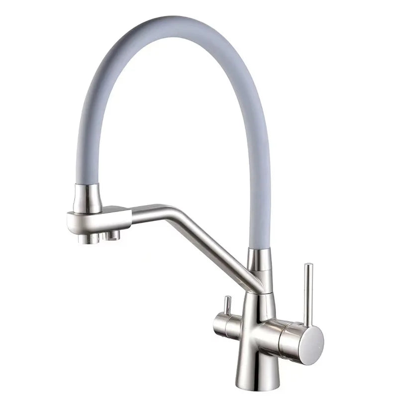 3-Way Integrated Filter 360° Swivel Kitchen Faucet