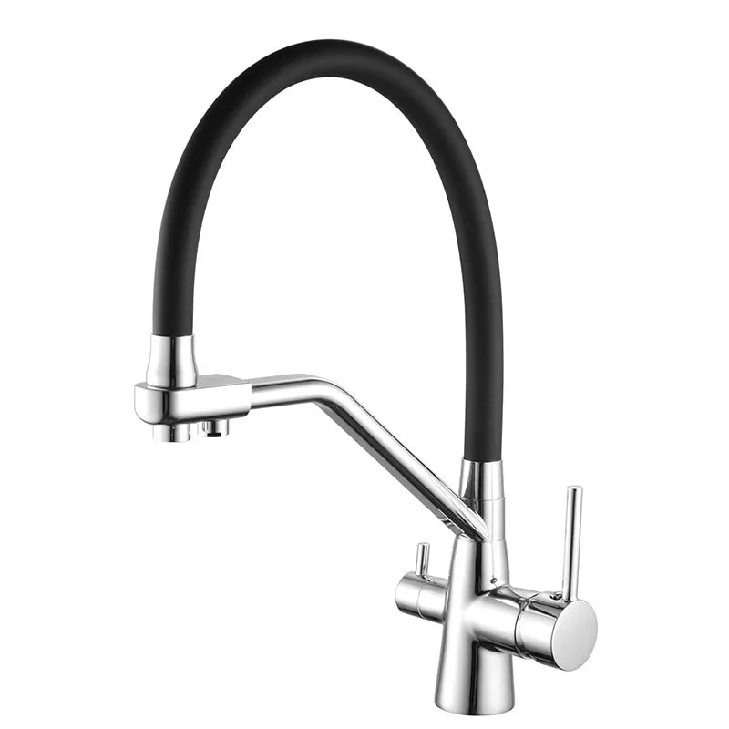3-Way Integrated Filter 360° Swivel Kitchen Faucet