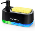 3-in-1 Dual-Pump Refillable Soap Dispenser With Sponge Holder