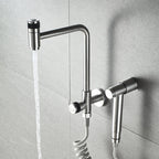 304 Stainless Steel 360° Swivel Faucet (Wall Or Deck Mount)