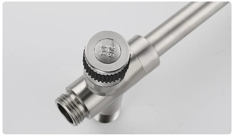 304 Stainless Steel 360° Swivel Faucet (Wall Or Deck Mount)