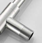 304 Stainless Steel 360° Swivel Faucet (Wall Or Deck Mount)