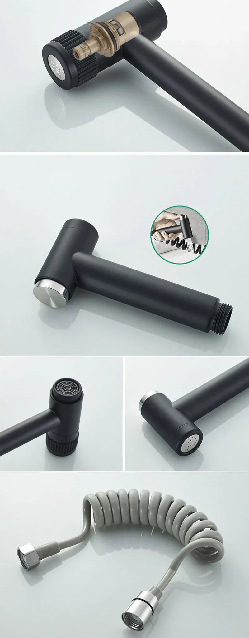 304 Stainless Steel 360° Swivel Faucet (Wall Or Deck Mount)