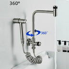 304 Stainless Steel 360° Swivel Faucet (Wall Or Deck Mount)