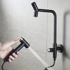 304 Stainless Steel 360° Swivel Faucet (Wall Or Deck Mount)