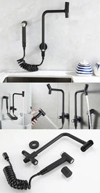304 Stainless Steel 360° Swivel Faucet (Wall Or Deck Mount)