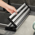304 Stainless Steel Adjustable & Foldable Over-the-Sink Dish Rack
