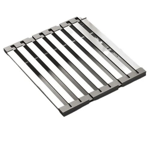 304 Stainless Steel Adjustable & Foldable Over-the-Sink Dish Rack