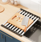 304 Stainless Steel Adjustable & Foldable Over-the-Sink Dish Rack