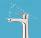 304 Stainless Steel Lead-Free Bathroom Faucet (Single-Handle)
