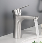 304 Stainless Steel Lead-Free Bathroom Faucet (Single-Handle)