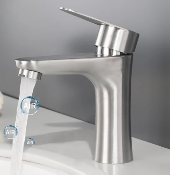 304 Stainless Steel Lead-Free Bathroom Faucet (Single-Handle)