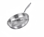 304 Stainless Steel Natural Nonstick Frying Pan (Gas & Induction Compatible)