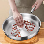 304 Stainless Steel Natural Nonstick Frying Pan (Gas & Induction Compatible)