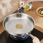 304 Stainless Steel Natural Nonstick Frying Pan (Gas & Induction Compatible)