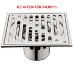 304 Stainless Steel Odor-Blocking Tile-In Shower Floor Drain (Square)