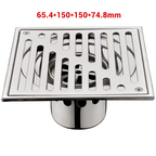 304 Stainless Steel Odor-Blocking Tile-In Shower Floor Drain (Square)