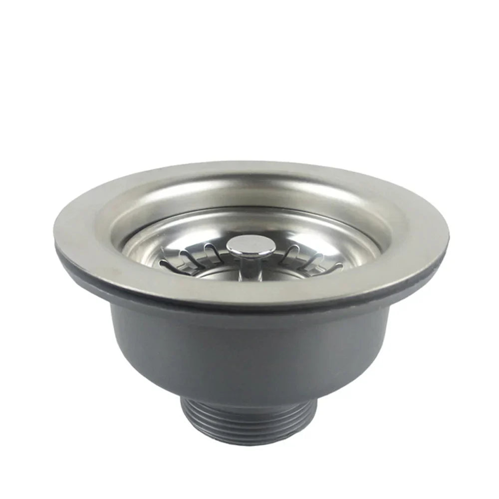 304 Stainless Steel Pop-Up Sink Drain Set (P-Trap Included)