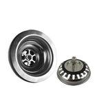 304 Stainless Steel Pop-Up Sink Drain Set (P-Trap Included)