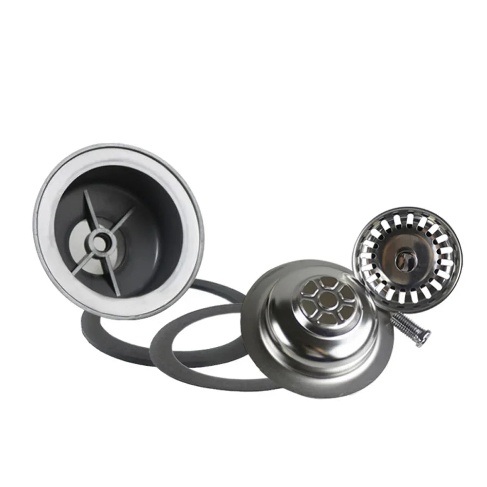 304 Stainless Steel Pop-Up Sink Drain Set (P-Trap Included)