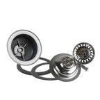 304 Stainless Steel Pop-Up Sink Drain Set (P-Trap Included)