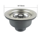 304 Stainless Steel Pop-Up Sink Drain Set (P-Trap Included)