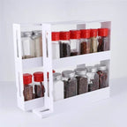 360-Degree Rotating Two-Tier Rust-Resistant Metal Countertop Organizer