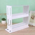 360-Degree Rotating Two-Tier Rust-Resistant Metal Countertop Organizer